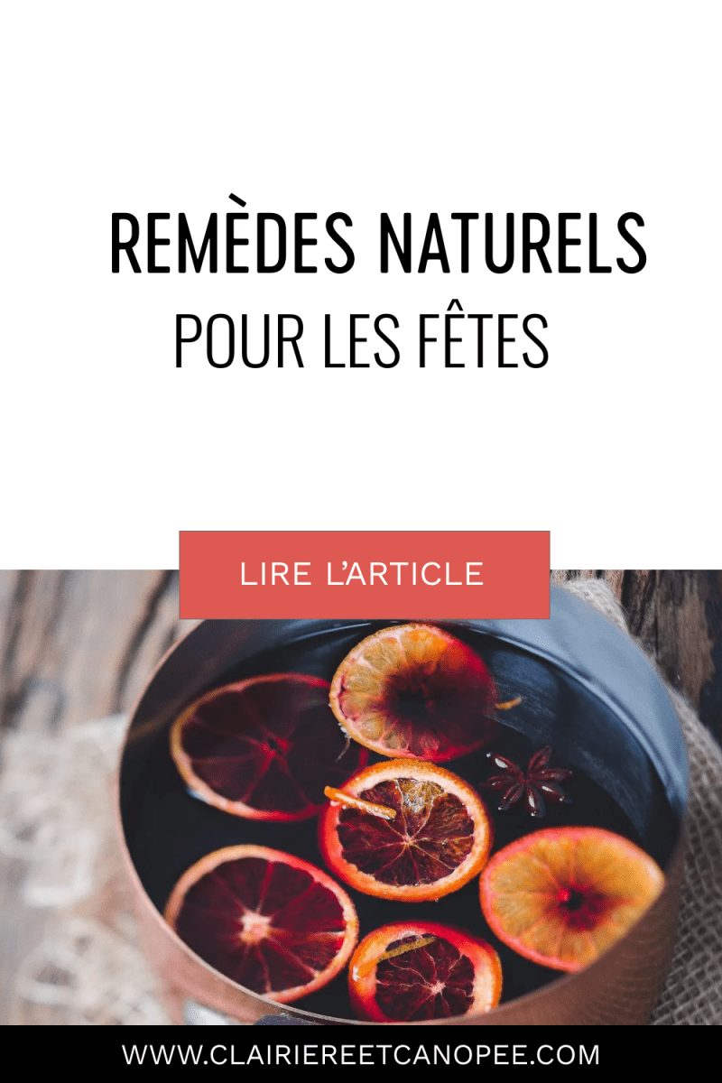 remèdes naturels pour les fêtes