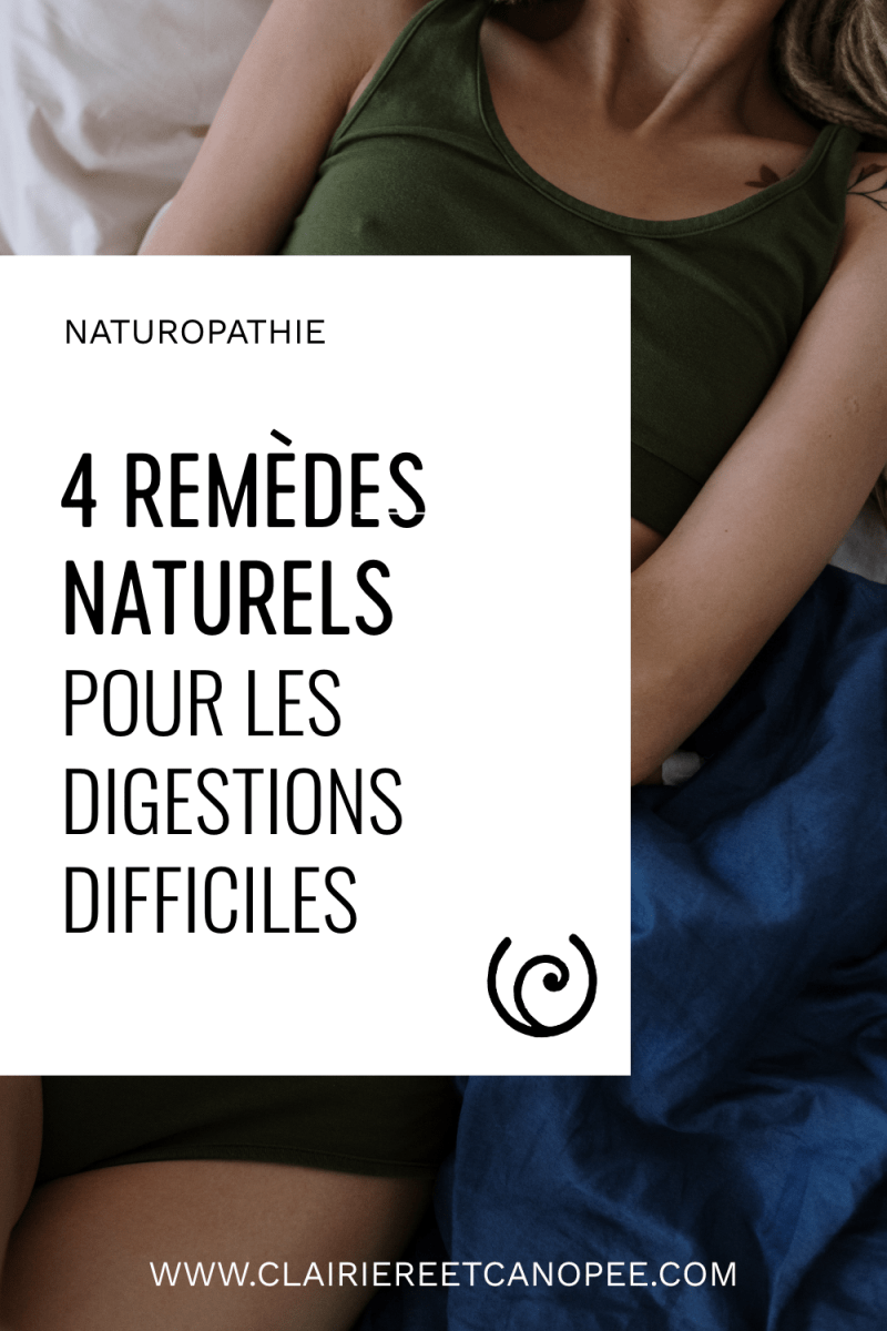 remèdes naturels pour digestions difficiles