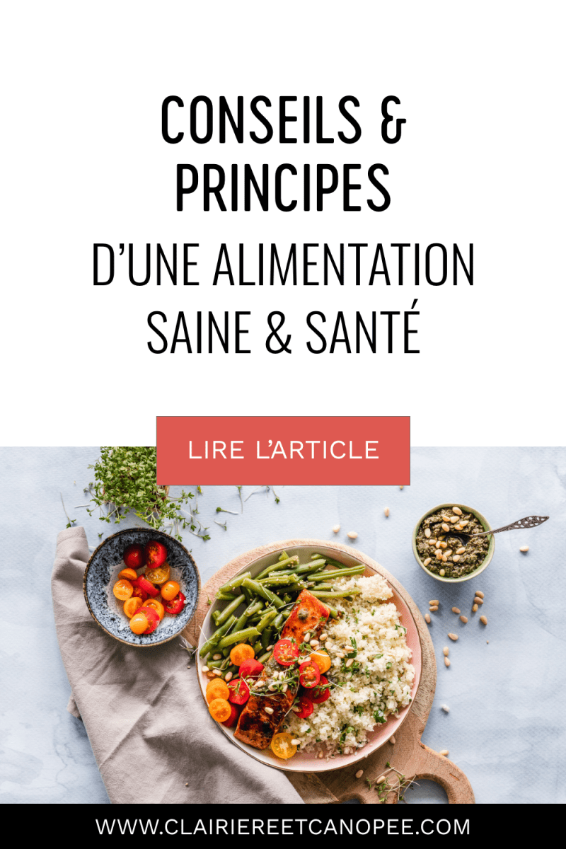 Conseils & principes d'une alimentation saine et santé