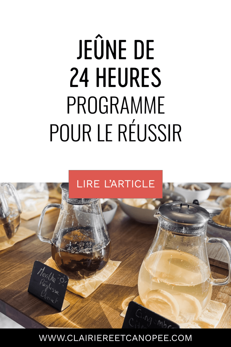 jeûne de 24h programme pour le réussir