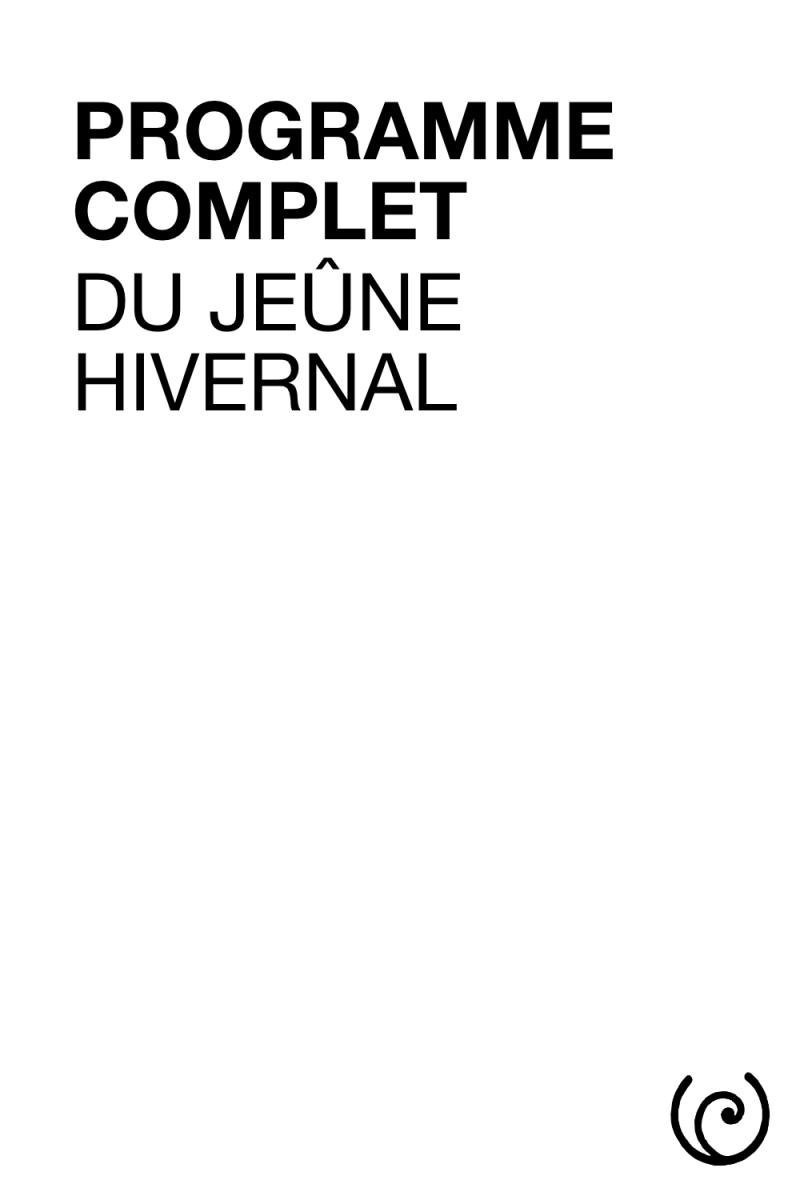 programme complet du jeûne hivernal